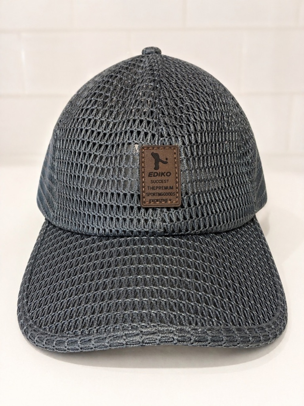 EDIKO Grey Mesh Trucker Hat | Breathable Adjustable Cap